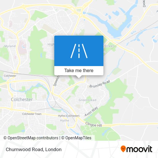 Churnwood Road map