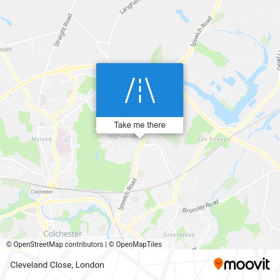 Cleveland Close map