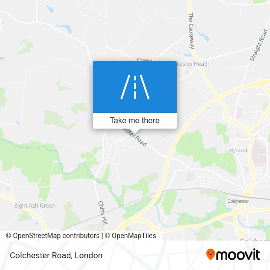 Colchester Road map