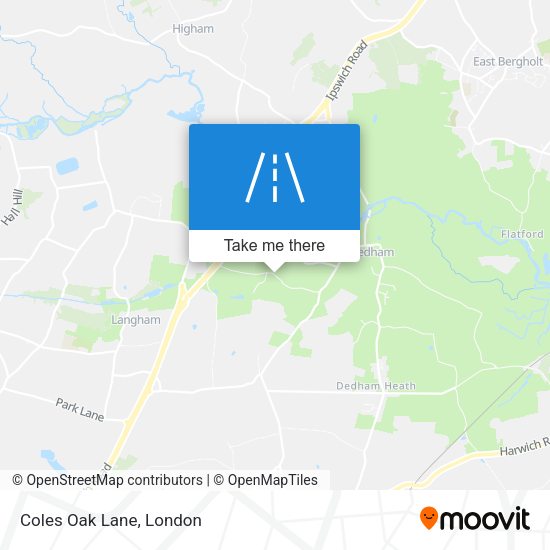 Coles Oak Lane map