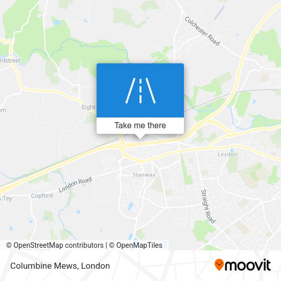 Columbine Mews map