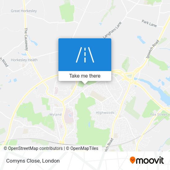 Comyns Close map