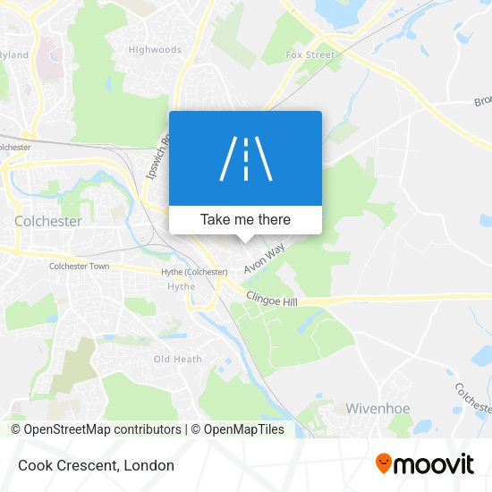 Cook Crescent map