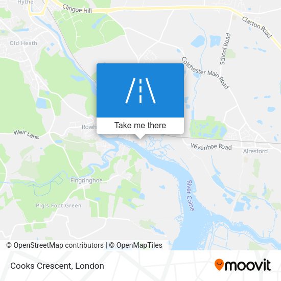 Cooks Crescent map