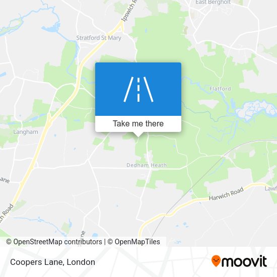 Coopers Lane map