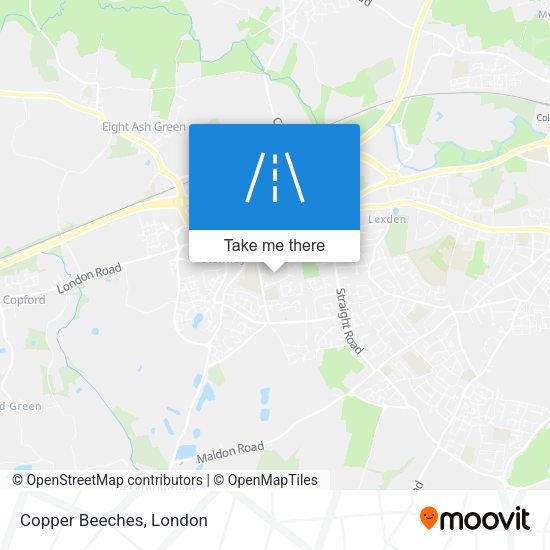 Copper Beeches map
