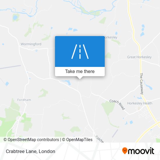 Crabtree Lane map