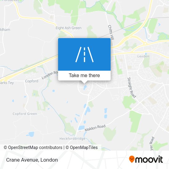 Crane Avenue map