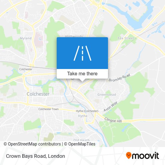 Crown Bays Road map