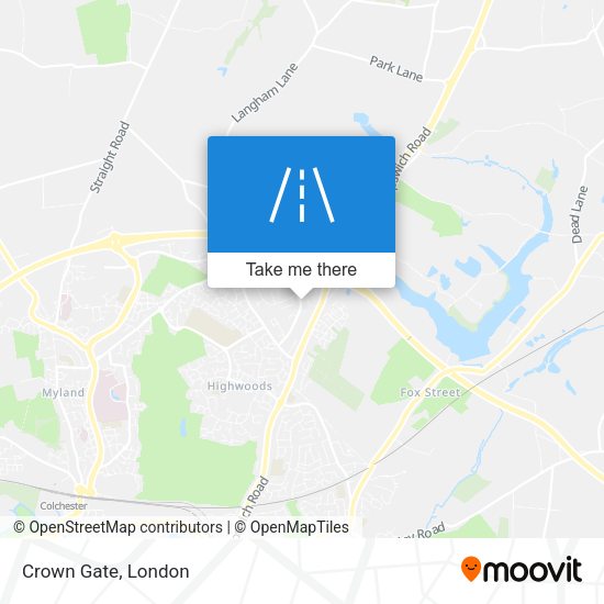 Crown Gate map