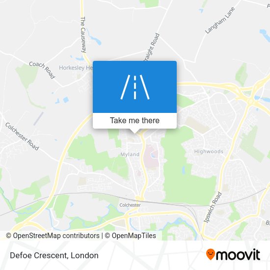 Defoe Crescent map
