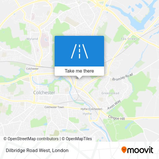 Dilbridge Road West map