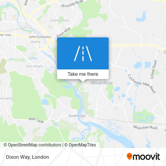 Dixon Way map