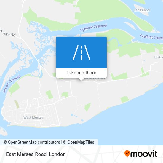 East Mersea Road map