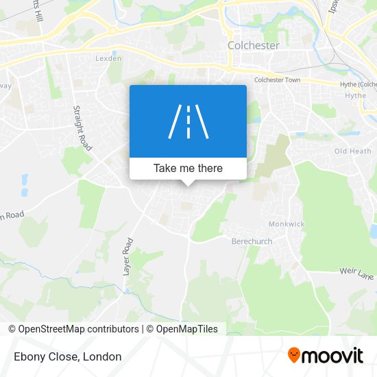 Ebony Close map