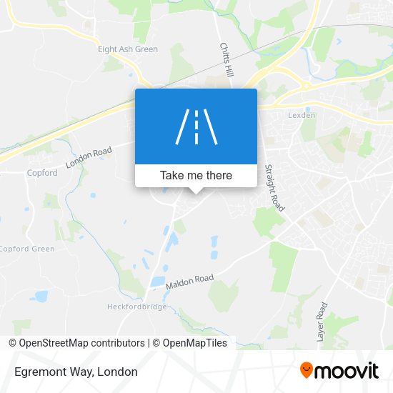 Egremont Way map