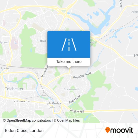 Eldon Close map