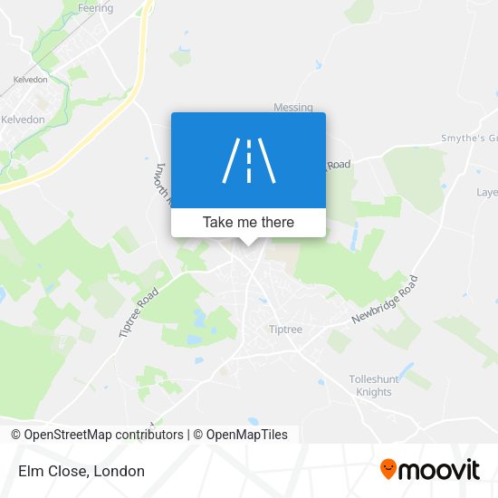 Elm Close map