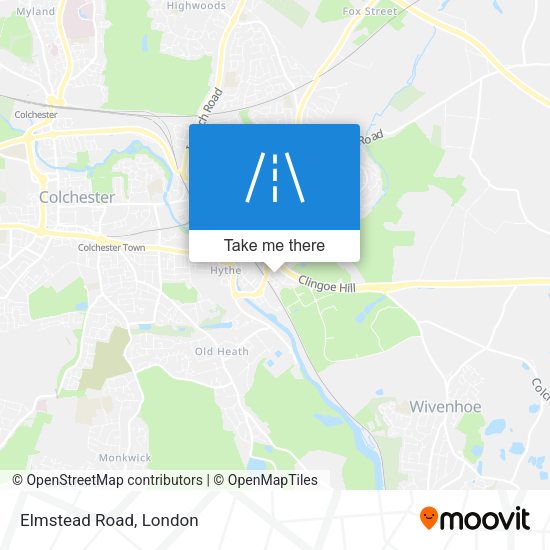 Elmstead Road map