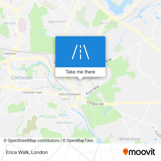 Erica Walk map