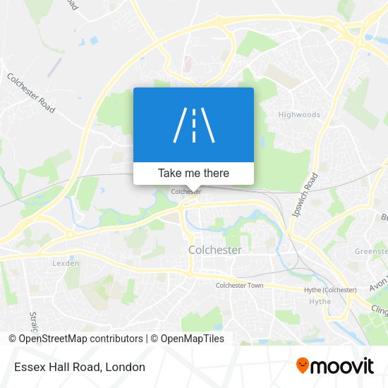 Essex Hall Road map