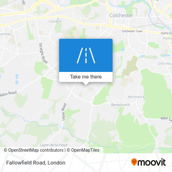 Fallowfield Road map