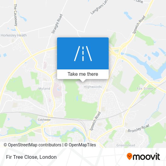 Fir Tree Close map