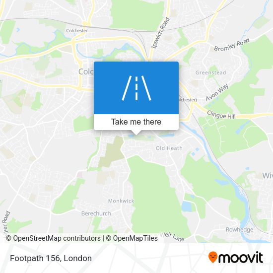 Footpath 156 map