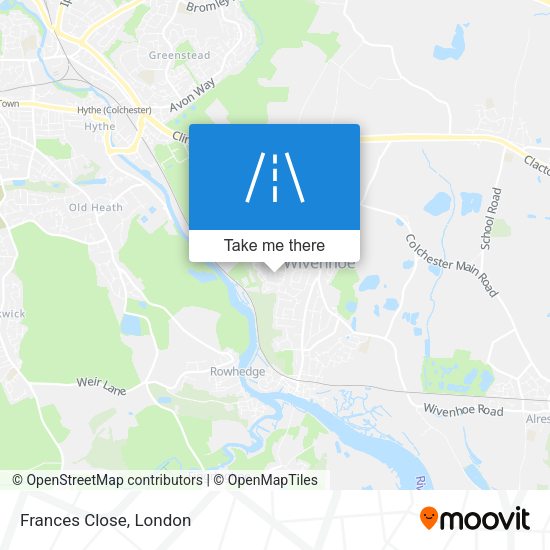 Frances Close map