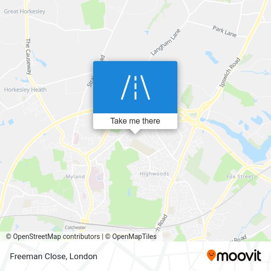 Freeman Close map
