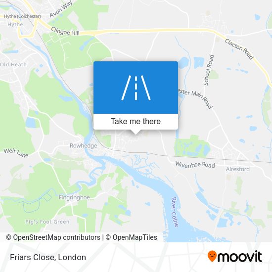 Friars Close map
