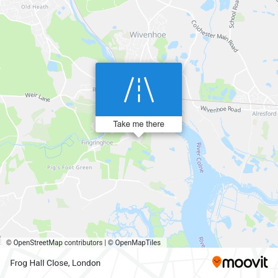 Frog Hall Close map