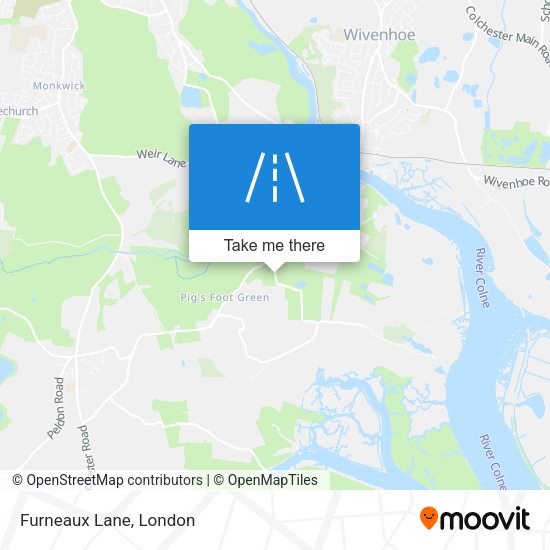 Furneaux Lane map