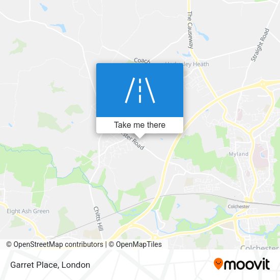 Garret Place map