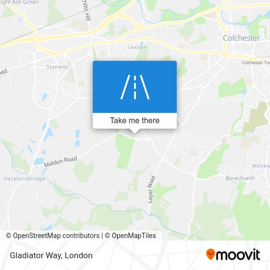 Gladiator Way map