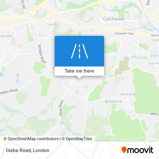 Glebe Road map