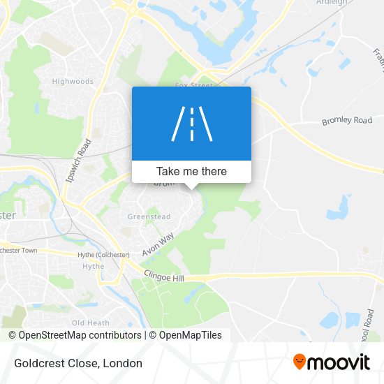 Goldcrest Close map