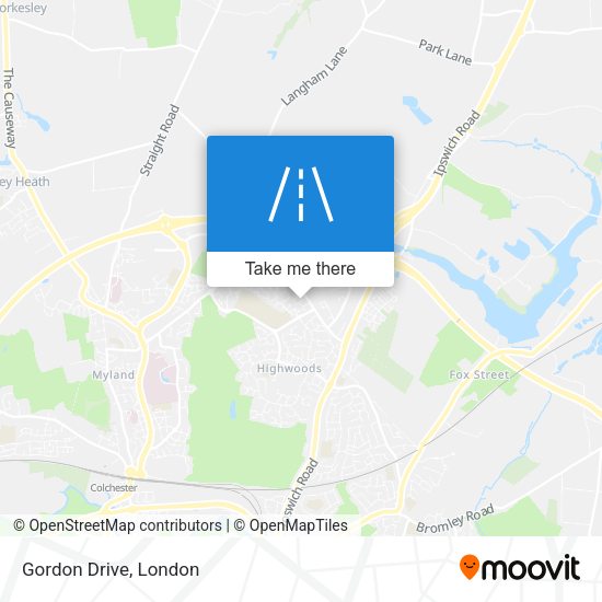 Gordon Drive map