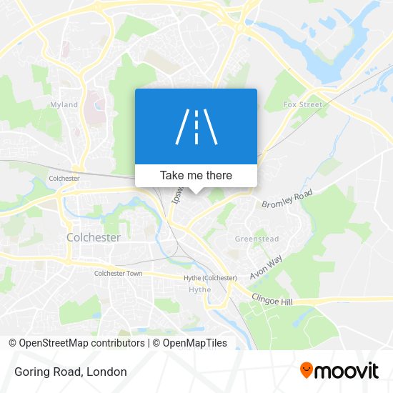 Goring Road map