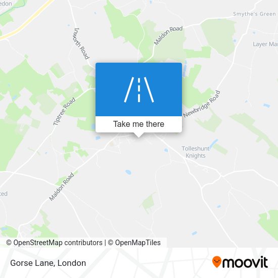 Gorse Lane map