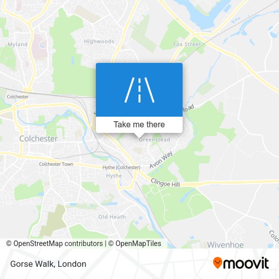 Gorse Walk map