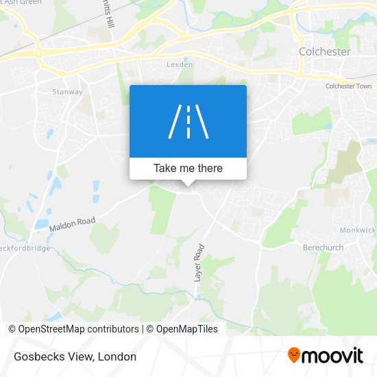 Gosbecks View map