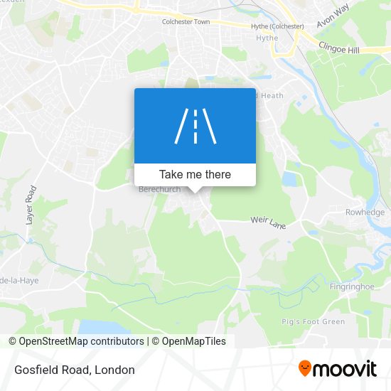 Gosfield Road map