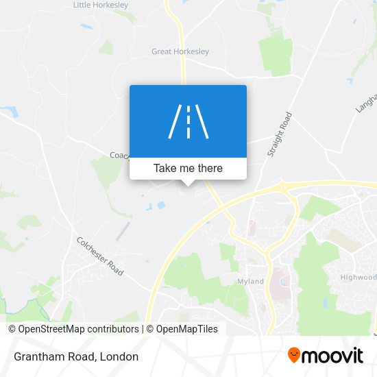 Grantham Road map