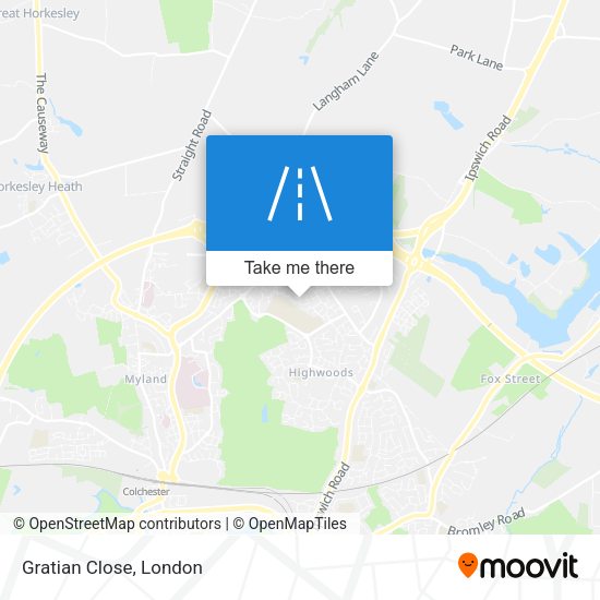 Gratian Close map