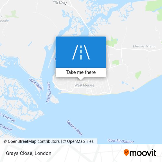 Grays Close map