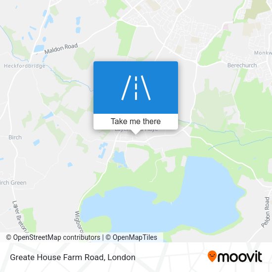 Greate House Farm Road map