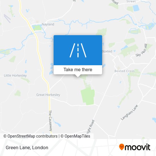 Green Lane map