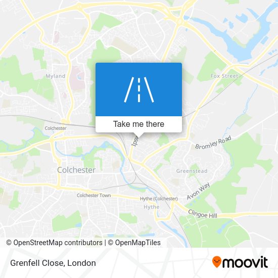 Grenfell Close map