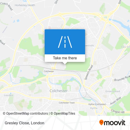 Gresley Close map